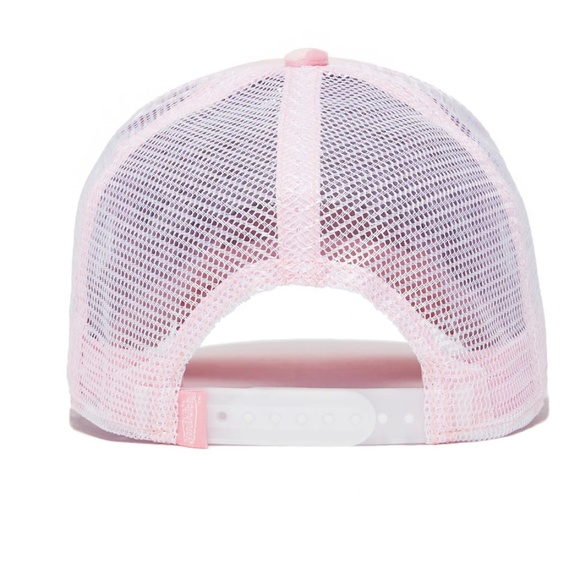 NWT Von Dutch Pink & White Velvet Snapback Trucker Hat Baseball Cap - Picture 3 of 11